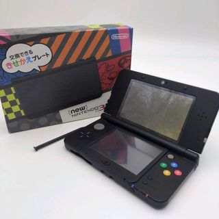 箱付 動作良好 Newニンテンドー3DS ブラック 任天堂 きせかえプレート