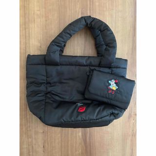 ACCOMMDE アコモデ 黒 ディズニー マザーズバッグ ポーチ付き ミニー
