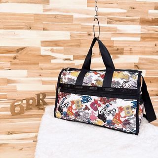 【レスポートサック】トラベル カラフル ペイント アート ボストンバッグ 総柄