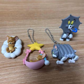 トムとジェリー　キーホルダー　フィギュア　4点