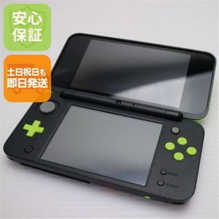 良品中古 NEWニンテンドー2DS LL ブラック×ライム M555