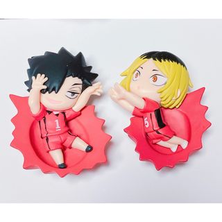 ハイキュー 黒尾鉄朗 孤爪研磨 ぶちマス マグネット フィギュア セット