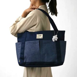 moz トートバッグ ネイビー ZZEI-26 モズ　マザーズバッグ