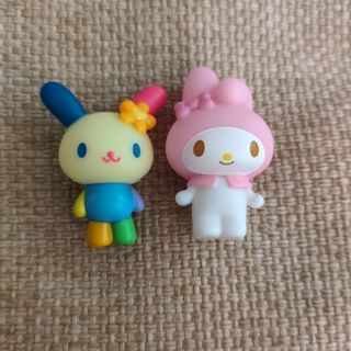 サンリオ　原宿店限定　つめてねフィギュア　マイメロディ　ウサハナ