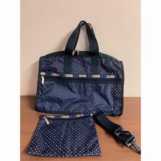 LeSportsac レスポートサックボストンバッグ 美品