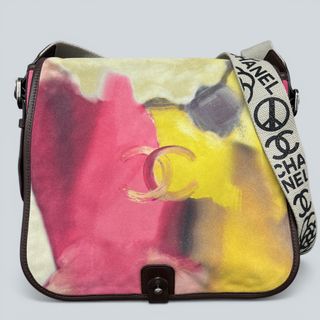 【5/12価格改定】CHANEL 希少 美品 シャネル エンブロイダリー ココマーク ショルダーバッグ A90809 20番台シリアル スエード レザー ガンメタル金具 メッセンジャーバッグ クロスボディ Y2K ヴィンテージ レディース ABランク 鑑定済 中古 シャネルバッグ