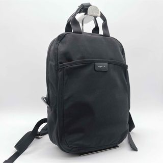 agnes b. リュック マザーズバッグ 2way ナイロン ブラック