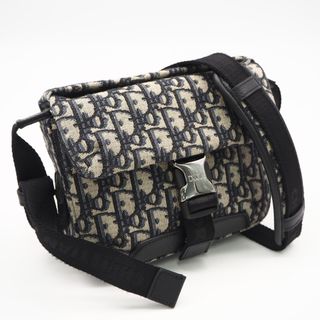 ★3日以内返品可★ 美品 Dior ディオール ディオール オブリーク ジャカード エクスプローラー メッセンジャーバッグ 2ESWS001YKY 27EU ショルダーバッグ ネイビー ベージュ キャンバス レディース