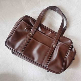 スクールバッグ　茶色　美品