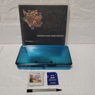 ニンテンドー 3DS 本体 アクアブルー カードケース付き