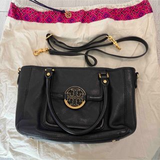 【Tory Burch】アマンダ レザー 2WAY サッチェルバッグ 黒
