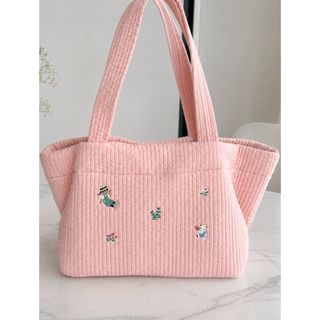 ファミリア ピオヌンナル ガーデン ピンク トートバッグ マザーズバッグ