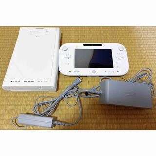 任天堂 Wii U 本体 ホワイト ゲームパッド ACアダプターセット 動作確認済み 初期化済み