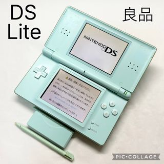 【良品☆】任天堂 DS Lite アイスブルー 純正タッチペン GBAコネクタカバー 動作確認済み 動作良好 ニンテンドー