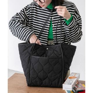 BONLECILL キルティングトートバッグ ブラック 2way マザーズバッグ