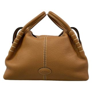 TOD'S(トッズ) ハンドバッグ サッチェルバッグ ブラウン レザー