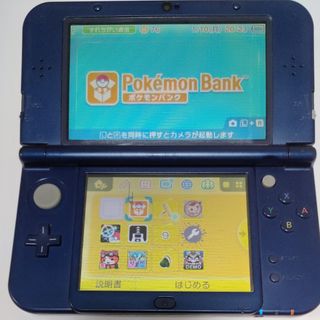 Nintendo 3DS NEW ニンテンドー 本体 LL メタリックブルー ポケモンバンク