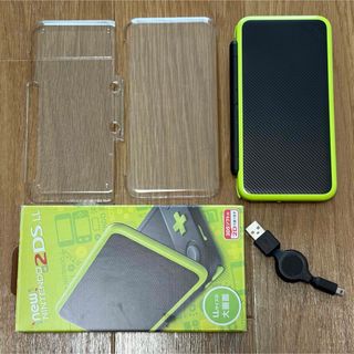 NEWNintendo 2dsll（ブラック×ライム） ニンテンドー2DS 任天堂　ポケモンバンク等あり