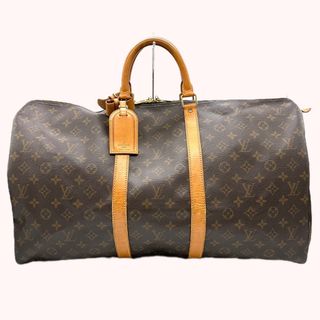 LOUIS VUITTON ルイ・ヴィトン M41424 キーポル55 ボストンバッグ モノグラム ブラウン レディース メンズ ヴィンテージ【中古】