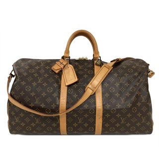 ルイヴィトン LOUIS VUITTON キーポルバンドリエール 55 ボストンバッグ モノグラム キャンバス レザー M41414 ブラウン【中古】
