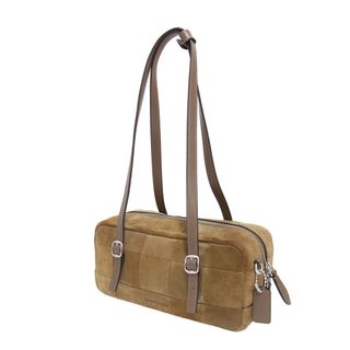 COACH コーチ バッグ ブラウン 25秋冬 Coachtopia オルター エゴ サッチェルバッグ ボストンバッグ スエード レザー チェッカーボード アップクラフト ブランド カバン【レディース】【中古】