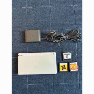 Nintendo DS ニンテンド-DS LITE クリスタルホワイト 本体　ソフト3本付き