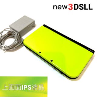 Newニンテンドー3DS LL ライム×ブラック 上画面IPS液晶 任天堂