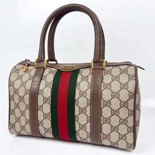 【美品】OLD GUCCI GGスプリーム ミニボストンバッグ シェリーライン
