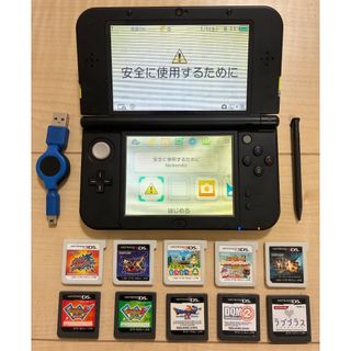 ✨画面美品Newニンテンドー3DSLL本体ライムグリーン＋ソフト10本✨