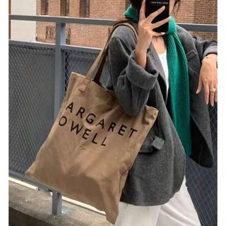 マーガレットハウエル トートバッグ キャンバス ブラウン ベージュ 通勤 通学 シンプル エコバッグ マザーズバッグ