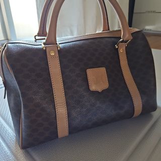 CELINE マカダム柄 ボストンバッグ ハンドバッグ
