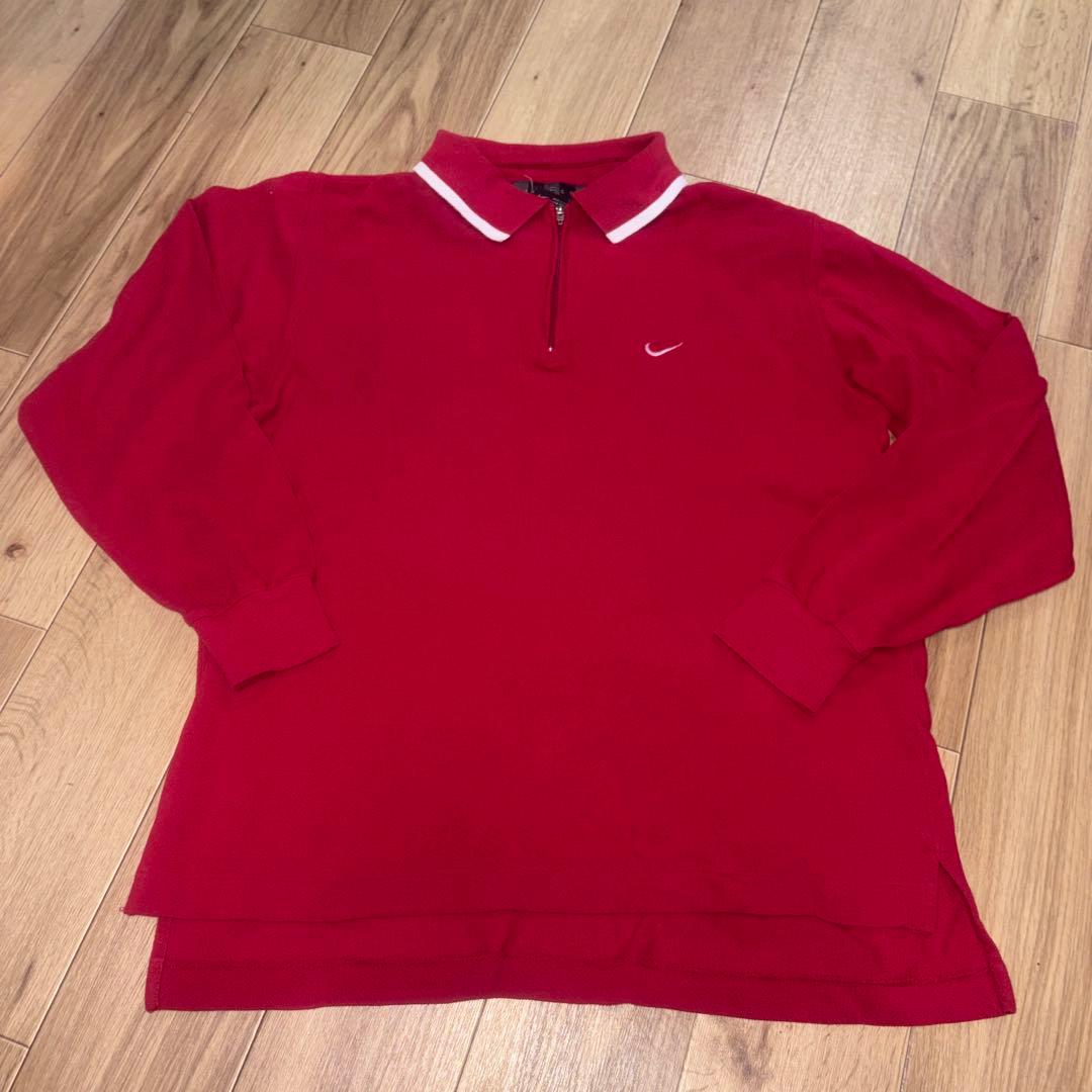 NIKE GOLF（ナイキゴルフ）ハーフジップ 長袖ポロシャツNIKE GOLF;没有明显的损伤或污渍