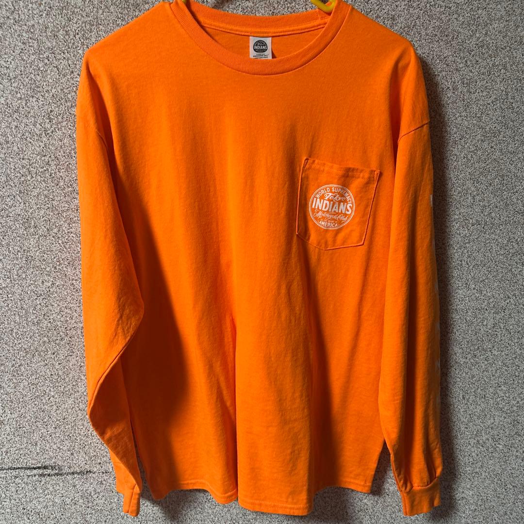 TOKYO INDIANS オレンジ長袖カットソー　XL