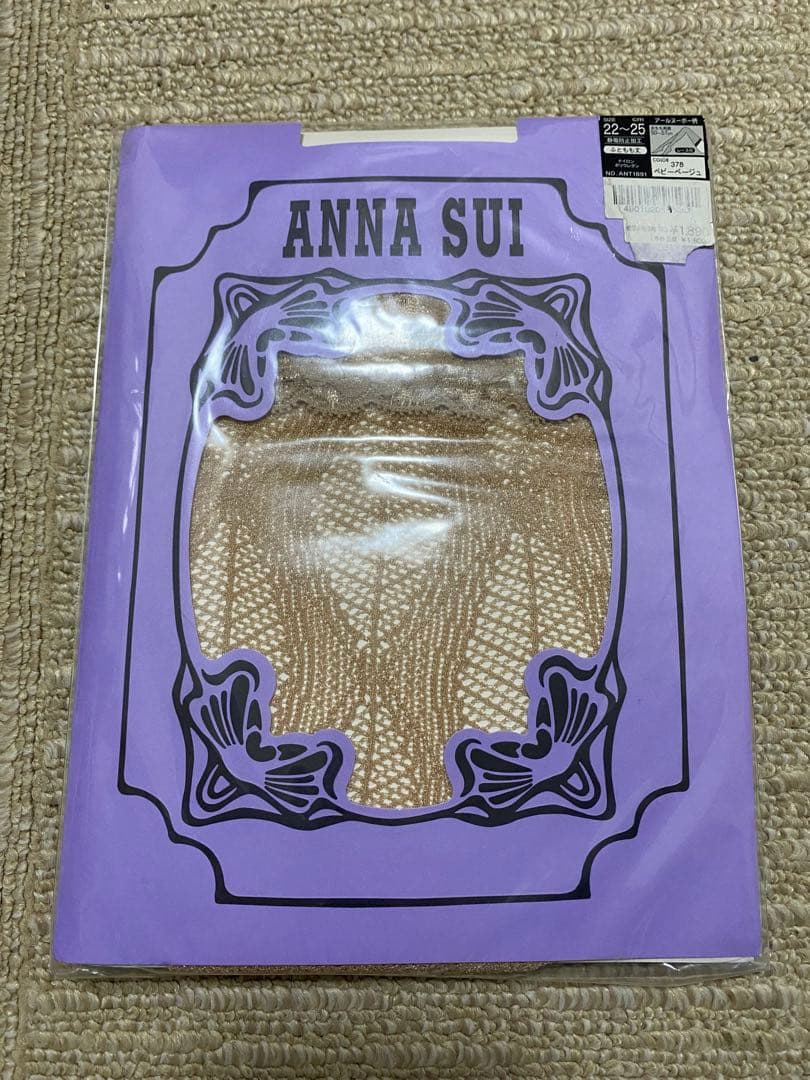 ANNA SUI ふともも丈タイツ 22-25 ベビーベージュ