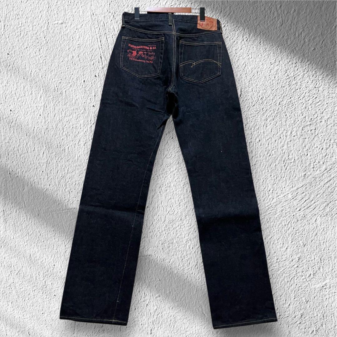 【新品】ダルチザン 大阪アメ村店限定 1979赤プリントデニム SD-101STUDIO D'ARTISAN;未使用