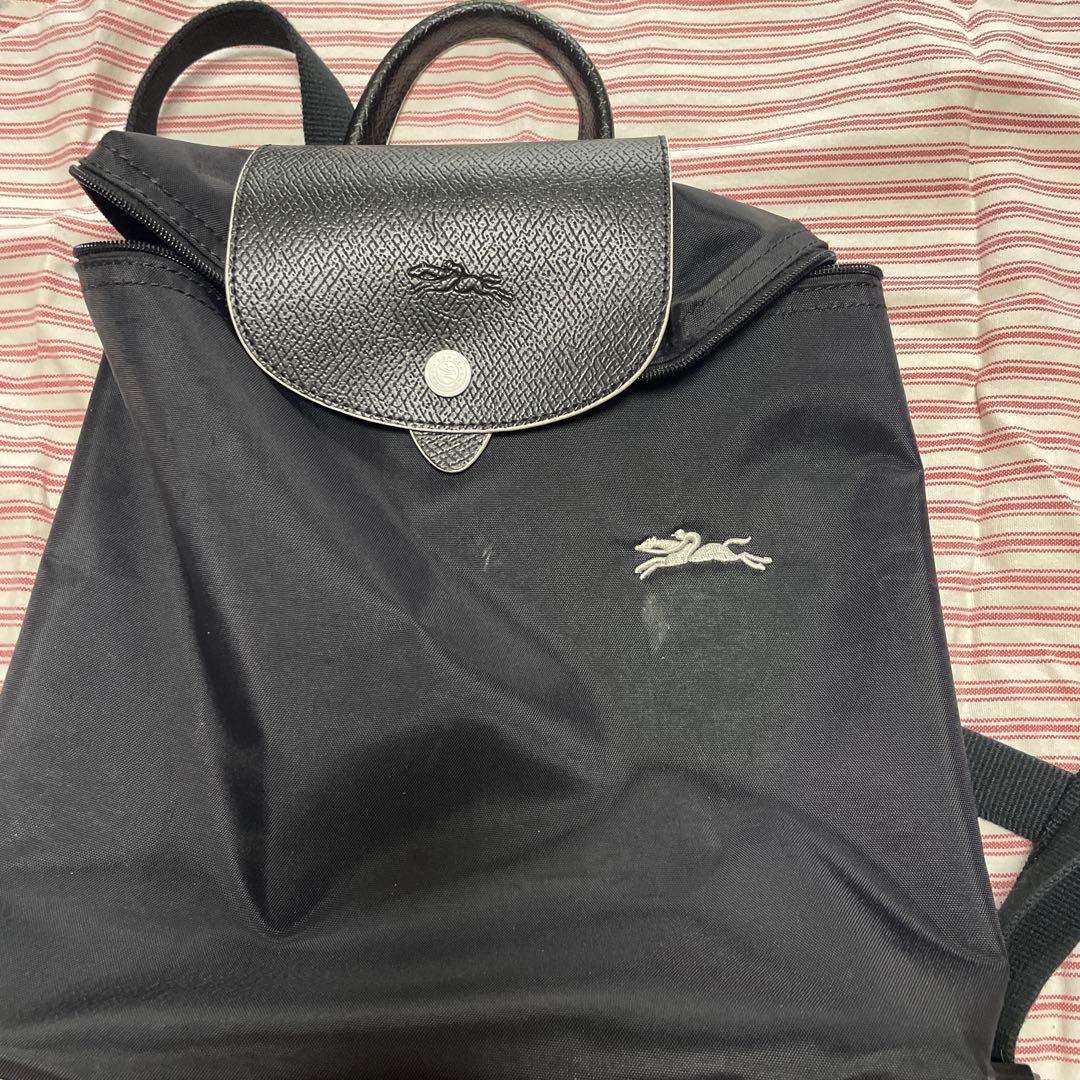 Longchamp リュック バックパック ブラックLongchamp;有些许损伤或污渍
