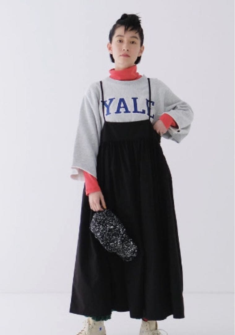 nest Robe ネストローブ　コットンタイプライタージャンパースカートnest Robe;没有明显的损伤或污渍