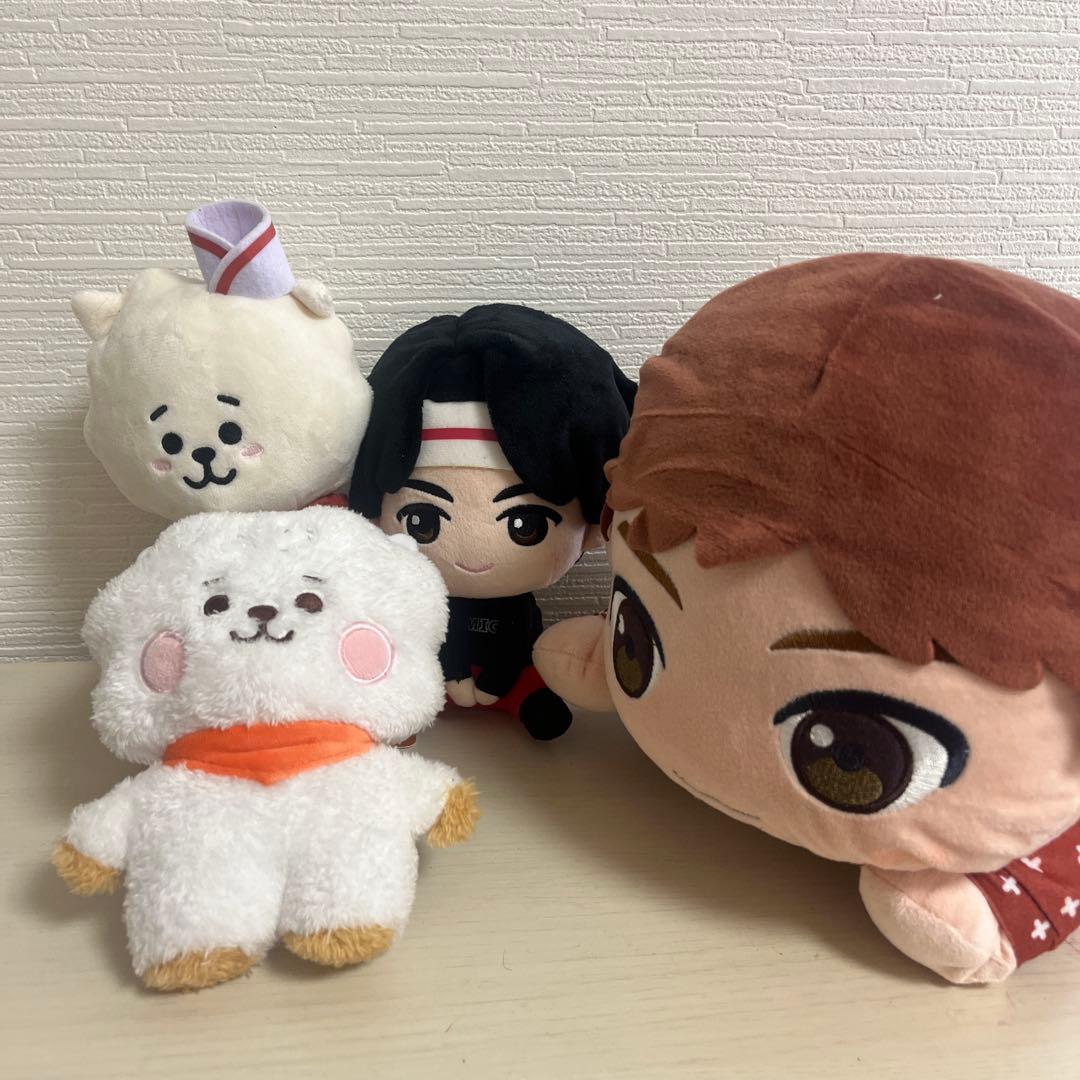 BT21 RJ Tiny Tan ぬいぐるみ マスコット 3種セットBT21;接近未使用