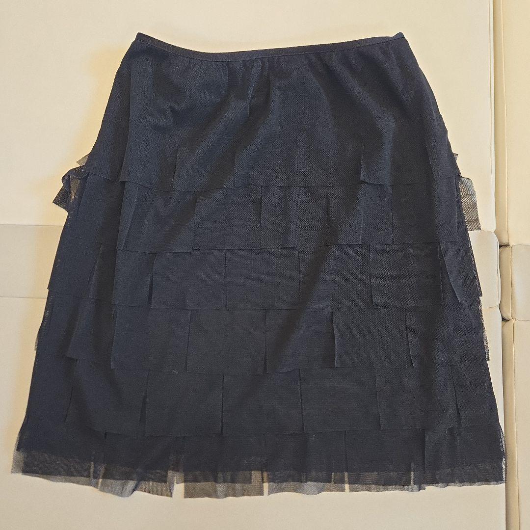 VIVIENNE TAMヴィヴィアンタム　パワーネットティアードフリルスカートMVivienne Tam;没有明显的损伤或污渍
