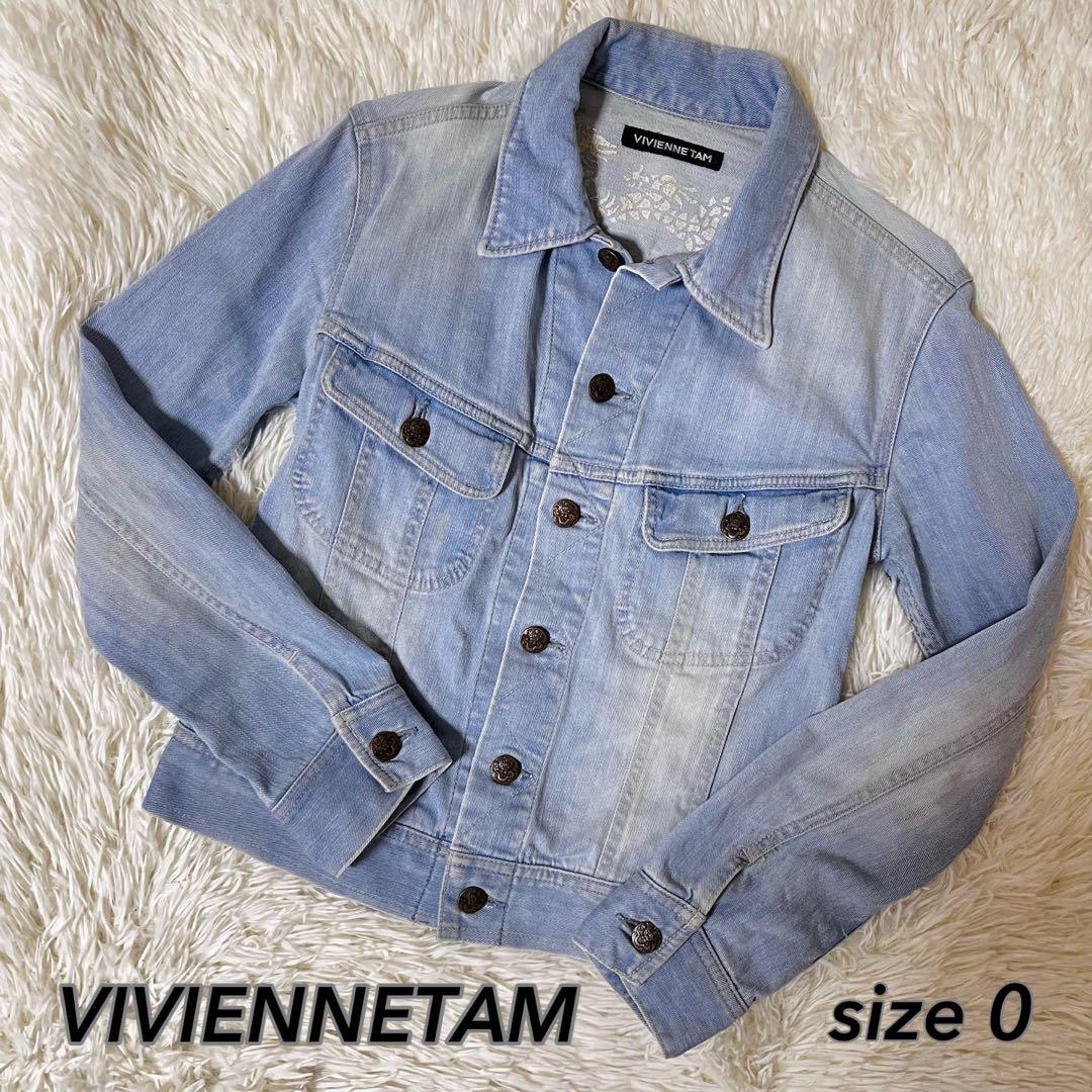 VIVIENNETAM デニムジャケット ライトブルー サイズ0Vivienne Tam;没有明显的损伤或污渍