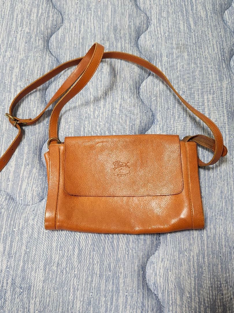 IL BISONTE レザー ショルダーバッグ