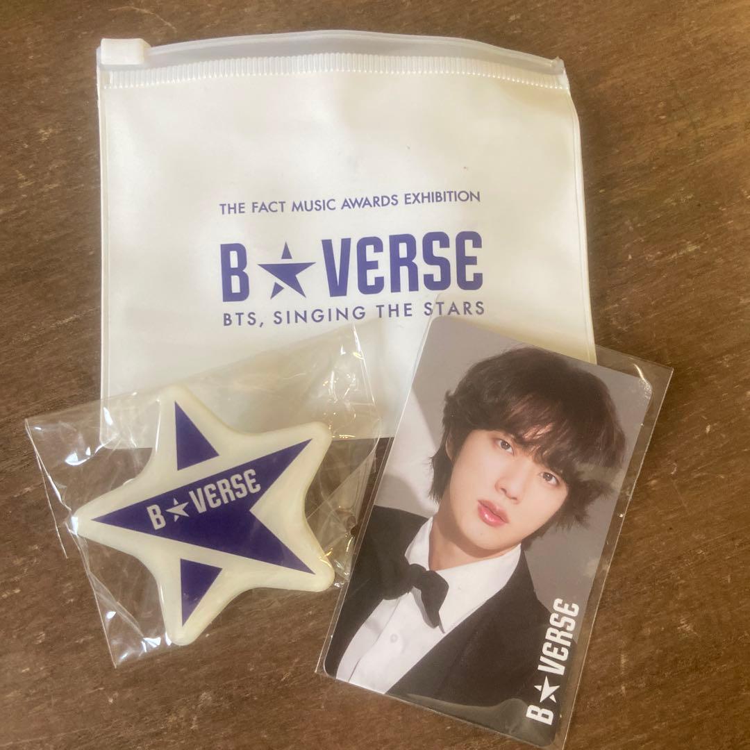 B★VERSE BTS入場特典　ジン フォトカード&バッジ