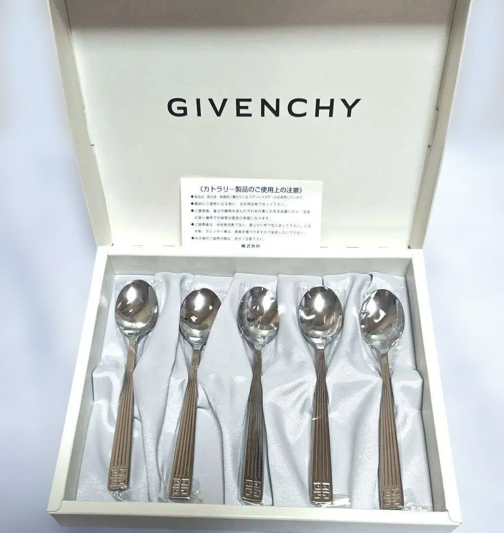 GIVENCHYジバンシー コーヒースプーン５本セットGivenchy;接近未使用