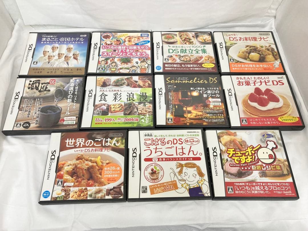 I322 DSソフト　お料理系ソフトまとめ11本Nintendo DS;有些许损伤或污渍