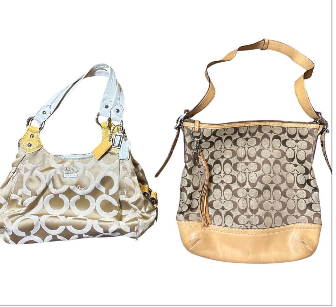 COACH コーチ バッグ 2点セット まとめ売り シグネチャー オプアート