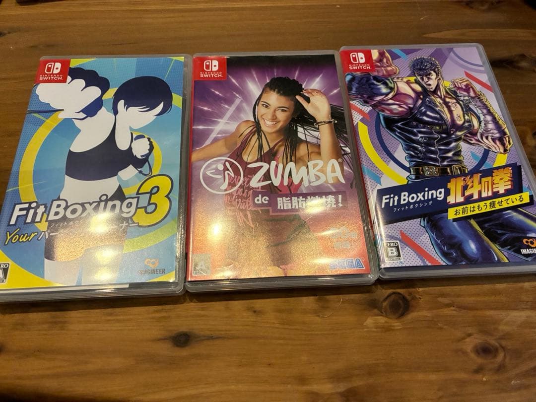 Switch ソフト 北斗の拳 fit boxing3 Zumba 3点セット