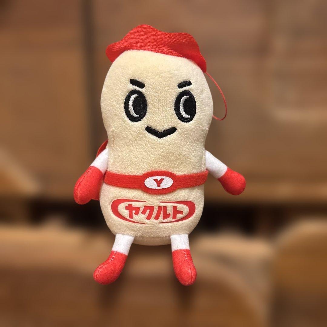 非売品　ヤクルトマン　ヤクルト　ぬいぐるみマスコット　ストラップ没有明显的损伤或污渍