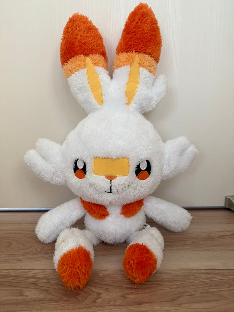 ポケモン　ヒバニー　ビッグぬいぐるみ没有明显的损伤或污渍