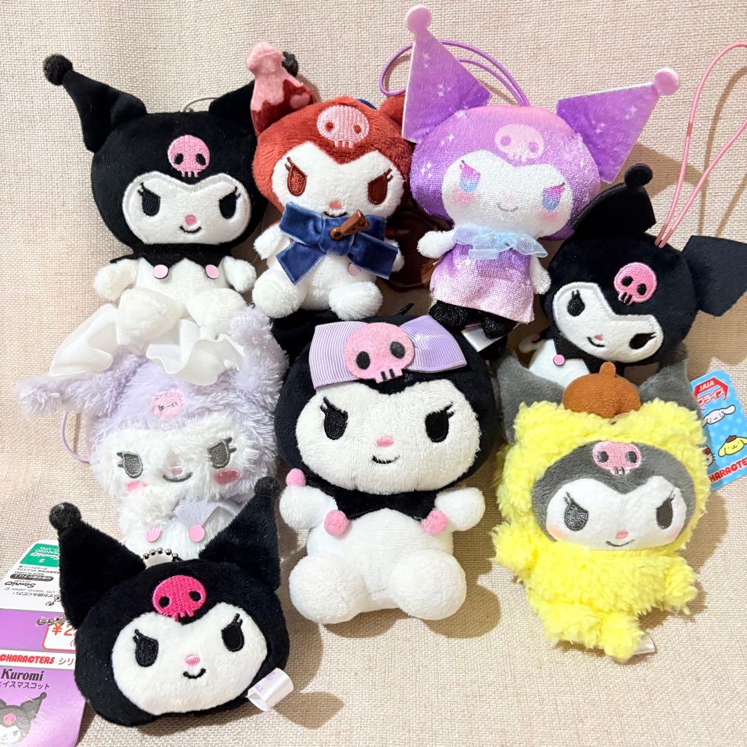 クロミちゃん　ぬいぐるみ　キーホルダー　ストラップ　まとめ売り　マイメロディ没有明显的损伤或污渍