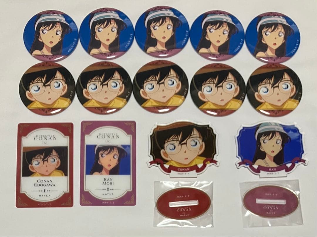 名探偵コナン 缶バッジ アクリルスタンド クリアカード コナン 蘭